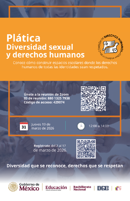 Plática Diversidad sexual y derechos humanos